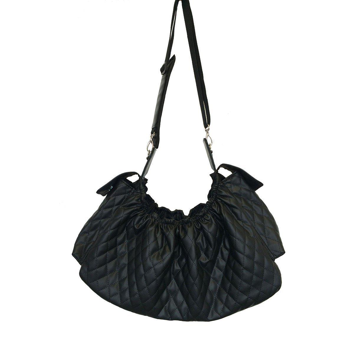 Petote Gigi Sling Dog Carrier Black Quilted
